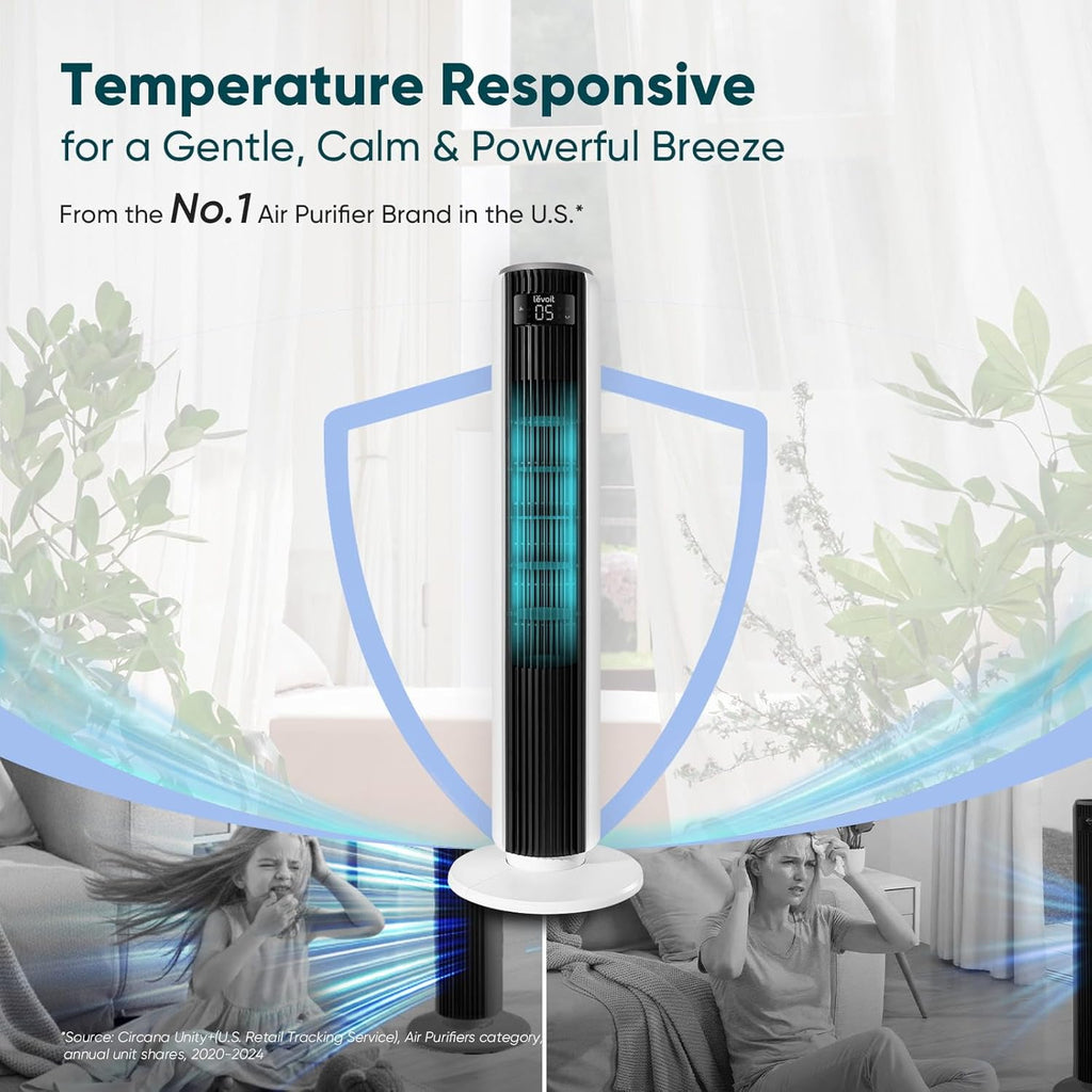 Tower Sleep Fan for Bedroom