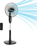 16" Pedestal Fan with Remote for Bedroom