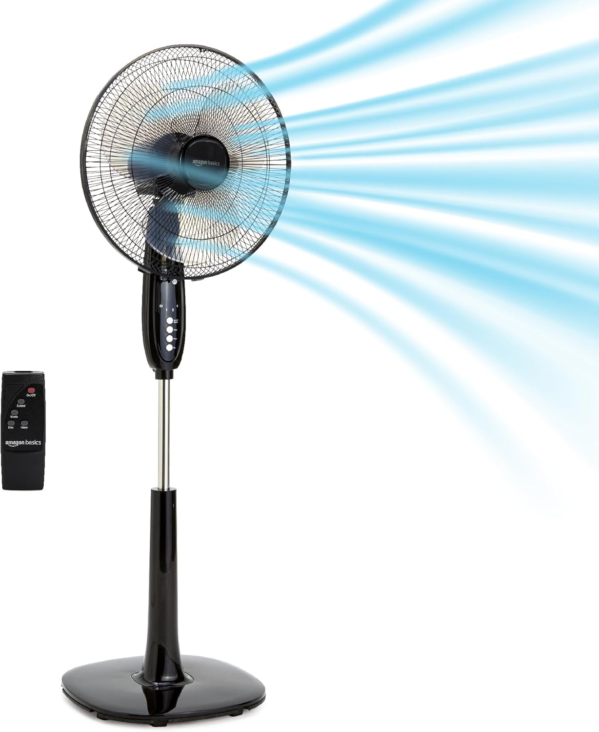 16" Pedestal Fan with Remote for Bedroom