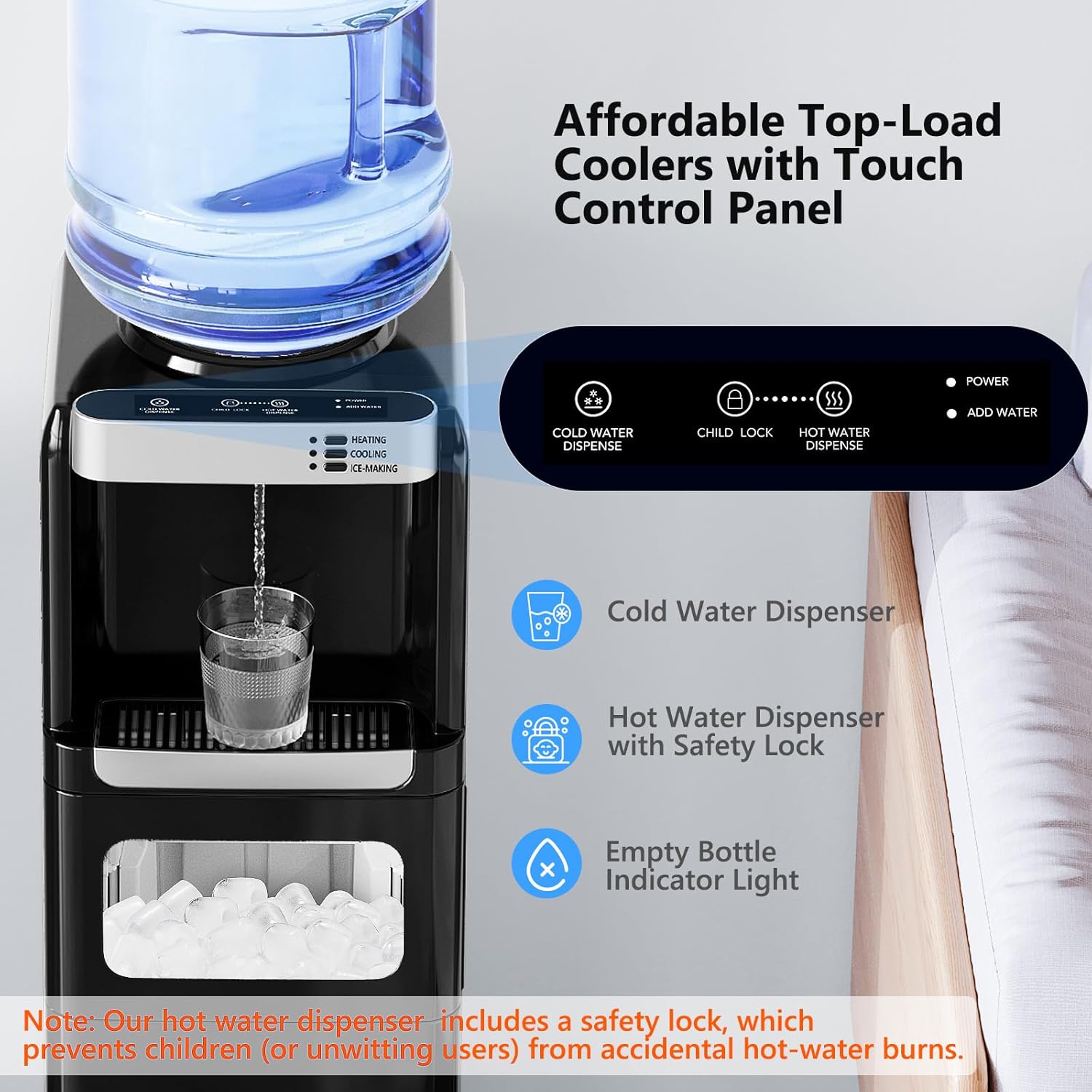 Water Dispenser with Ice Maker Function