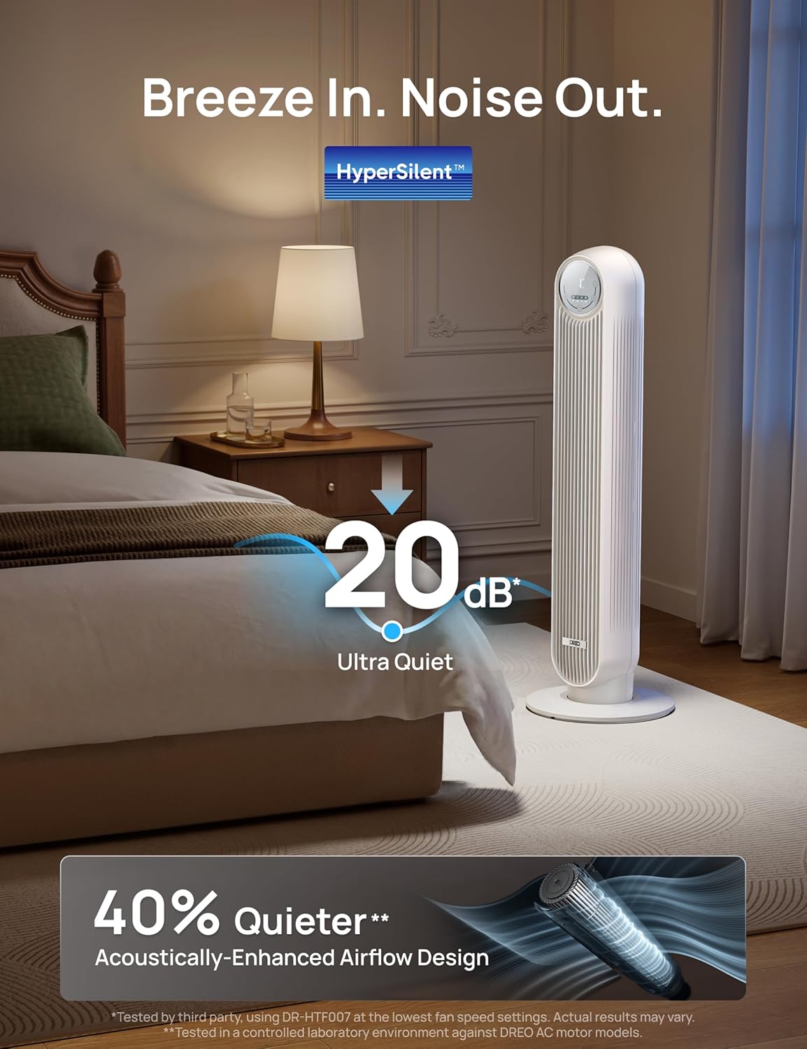 Tower Fan for Bedroom