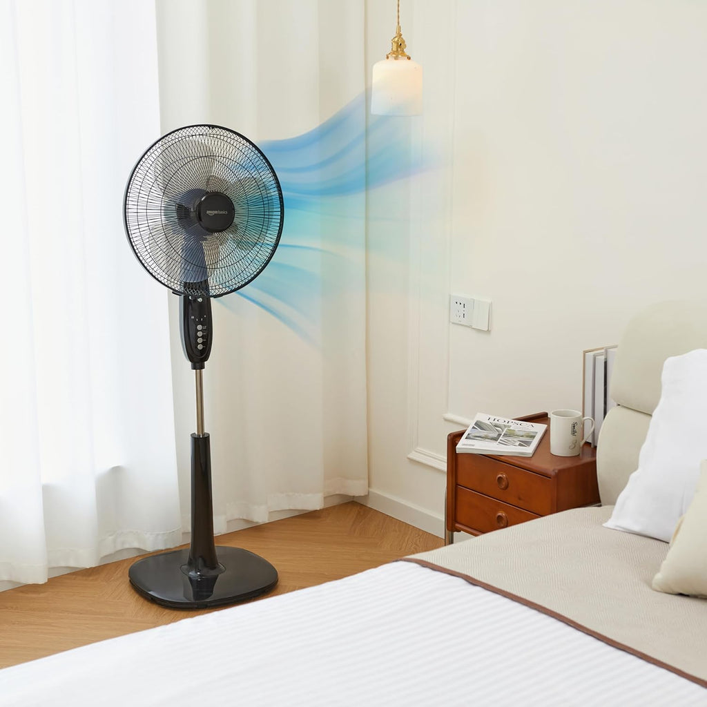 16" Pedestal Fan with Remote for Bedroom